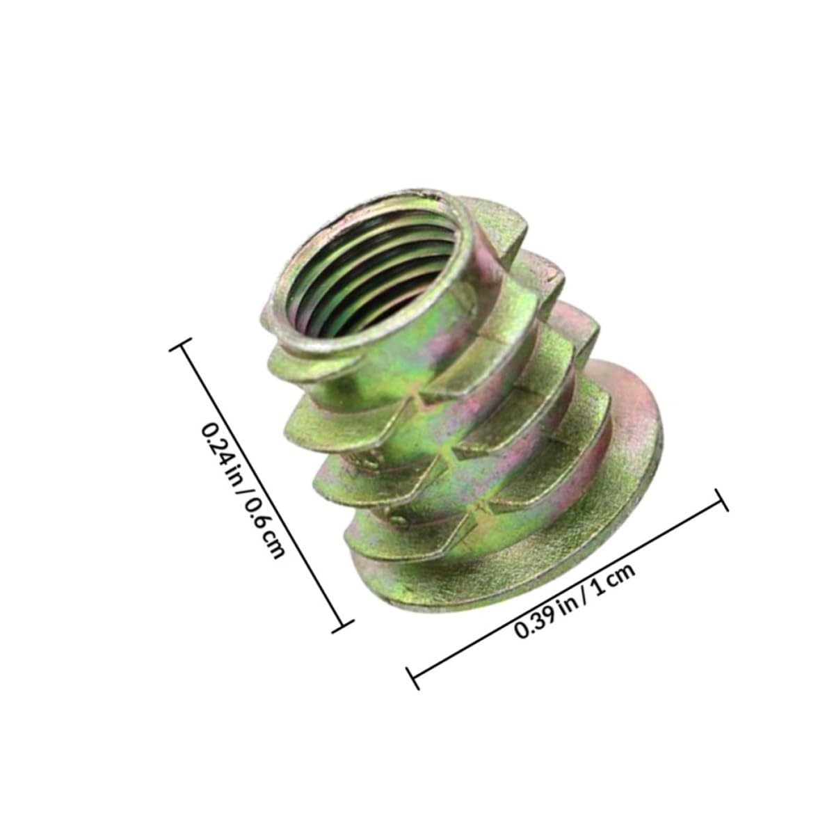 40 Pcs Threaded Inserts, Self Tapping Nut Insert Connector