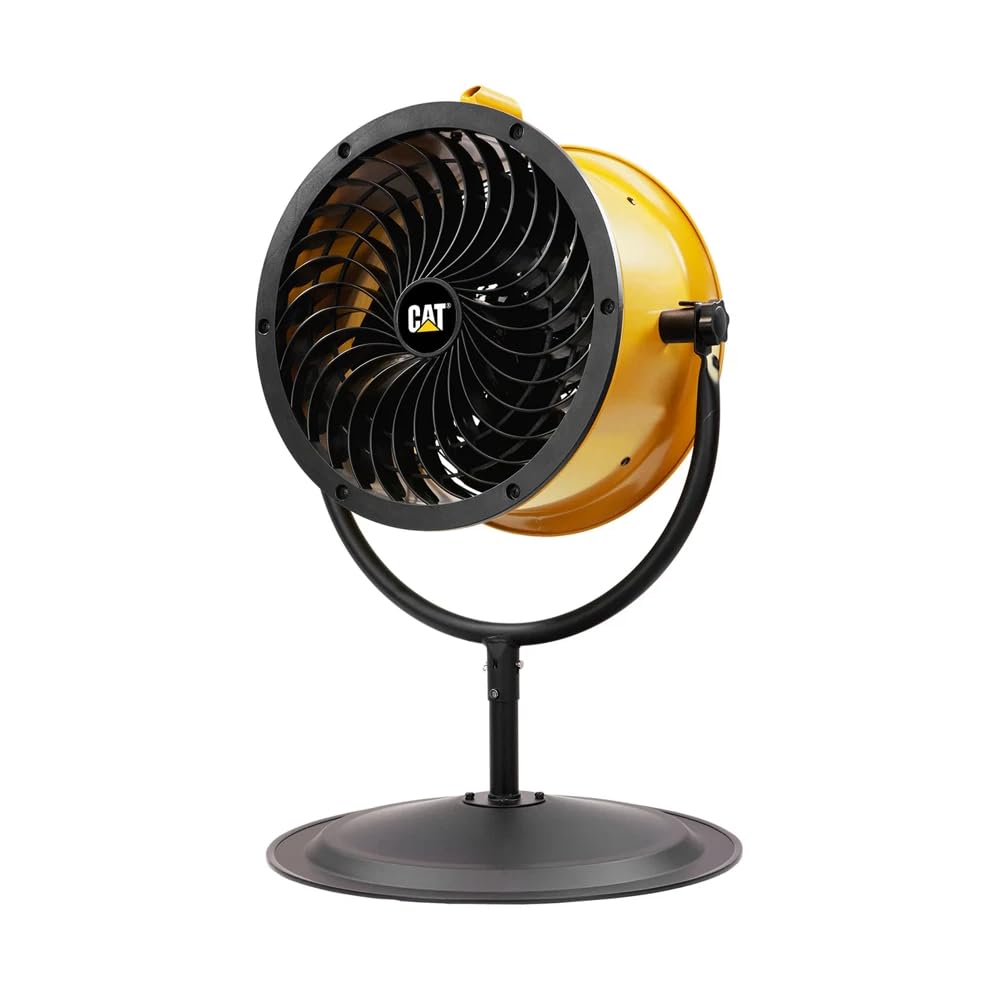 CAT Ventilatore a Piantana HVPD-14AC CT004 Ø 35 cm 120W 4 Velocità 7 m/s 65 m3 al minuto 135 cm Altezza 3m Cavo Ventilatore Potente per Casa e Ufficio