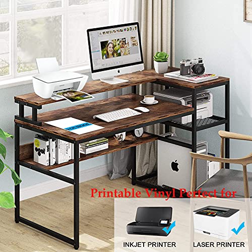 YOUHOOL A4 Aufkleber Papier zum Drucken Druckbare Vinyl Aufkleber Papier Matte selbstklebende Sticker Wasserdichtes Blatt für Tintenstrahldrucker und Cricut Maker