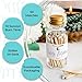 Moonlight Makers Fancy Matches, 50 Matchsticks in Glass Jar with Striker, Home Decor Candle Accessories, Safety Matches with Colored Tips, and Strike Pad - Black (MB50L)