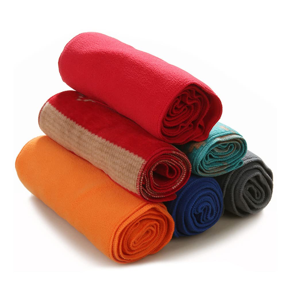 Bufanda de forro polar cálida suave ligera multifunción color rojo para mujer hombre invierno