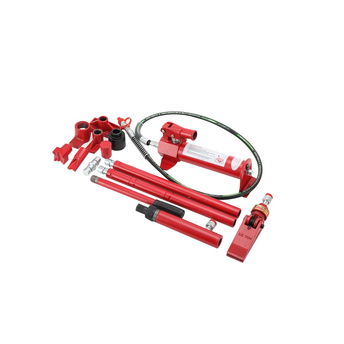 1.2M Hydraulische Wagenheber 4 Tonnen Hydraulische Karosseriepresse Druckpresse Karosserie Richtsatz Presse Spreizer Dozer Reparatur Ausbeulsatz 16tlg Hydraulikwerkzeug Set