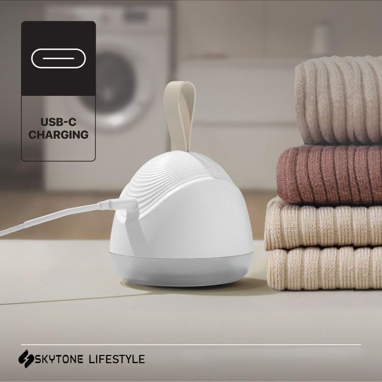 Image of SKYTONE Lint Remover for Clothes, Clothes Fuzz Remover for All Woolen Clothes, Shirts, Jackets, Burr Remover, Pill Remover from Carpets, Curtains (White)
