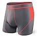 Saxx Mens Kinetic Boxers Underwear Large Storm/Orange