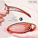 RC ROCHE ORNAMENT 6 Pcs Lay Flat Claw Hair Clips Women Curved Side Opening Slide Comb Strong Hold No Slip Grip Alligator Clamp French Barrette Thin Hair, Large Brown