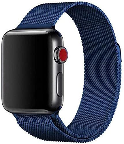 MARGOUN for Apple Watch Band 41mm 40mm 38mm Stainless Steel Metal Strap Milanese Loop Alloy Replacement for iWatch Series 8/7/SE/6/5/4/3/2/1 (38mm/40mm, Dark Green 1a)
