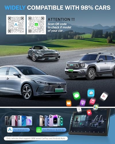 Image of BIGASUO 2026 Upgraded Mini Wireless CarPlay & Android Auto Adapter, 2-in-1 CarPlay DonglePlug & Play Wireless CarPlay Adapter with USB /USB-C Port1496 (Black, B021)