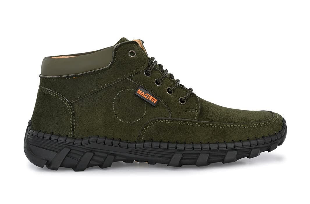 MACTREE Olive Suede Trekking Boot for Men - 42 3