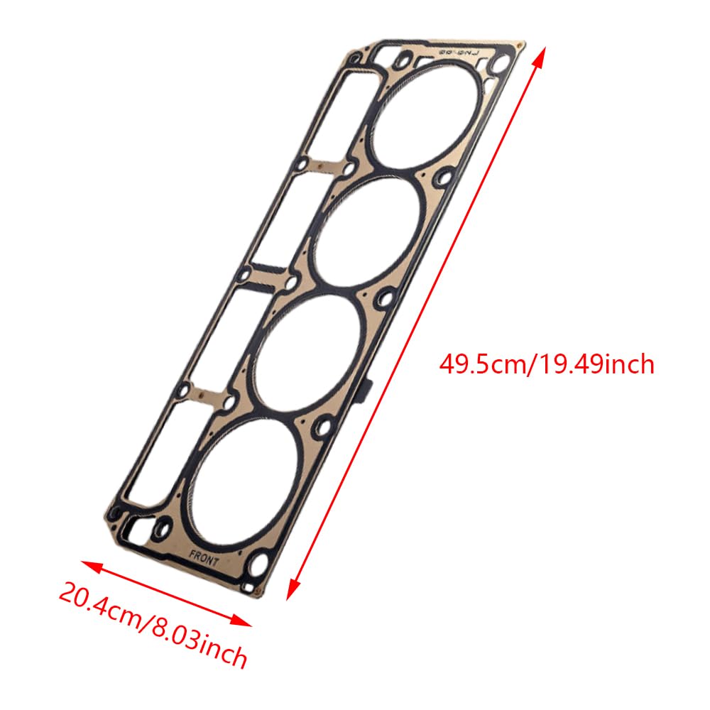 Riloer Guarnizione della testata del cilindro, 1 pezzo in metallo per motore dell'auto, set di guarnizioni per testata del cilindro compatibile con Cadillac CTS 2009-2015 Chevrolet Camaro 2012-2015