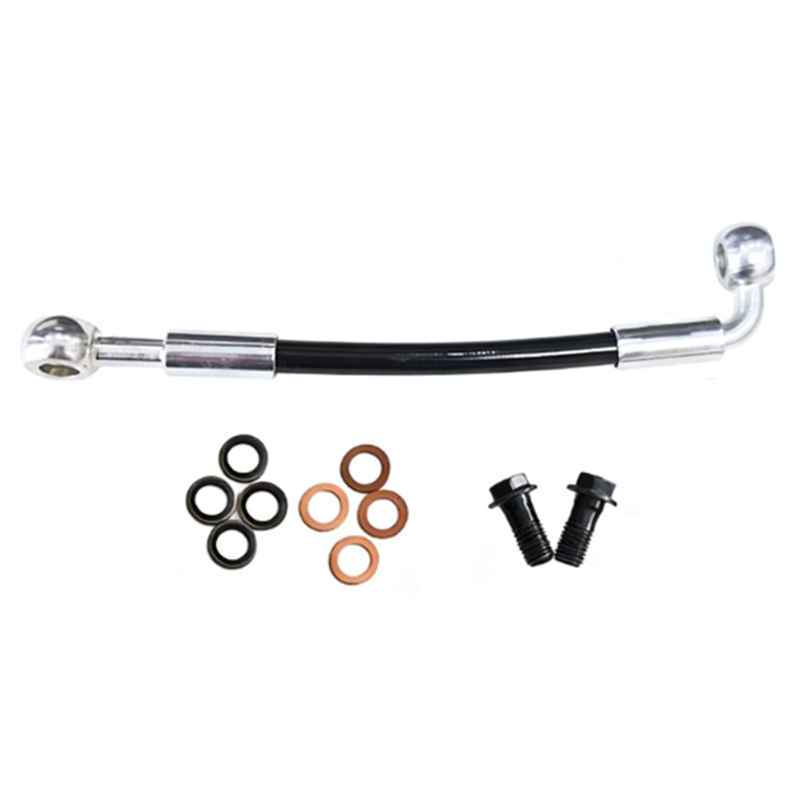 Hydraulic Brake Hose Motorcycle Accessories AN3 M8/M10x1.25mm Banjo Braided Oil Pipe 0°-90° Steel Throat Brake Line Hose 30cm-500cm(450cm)