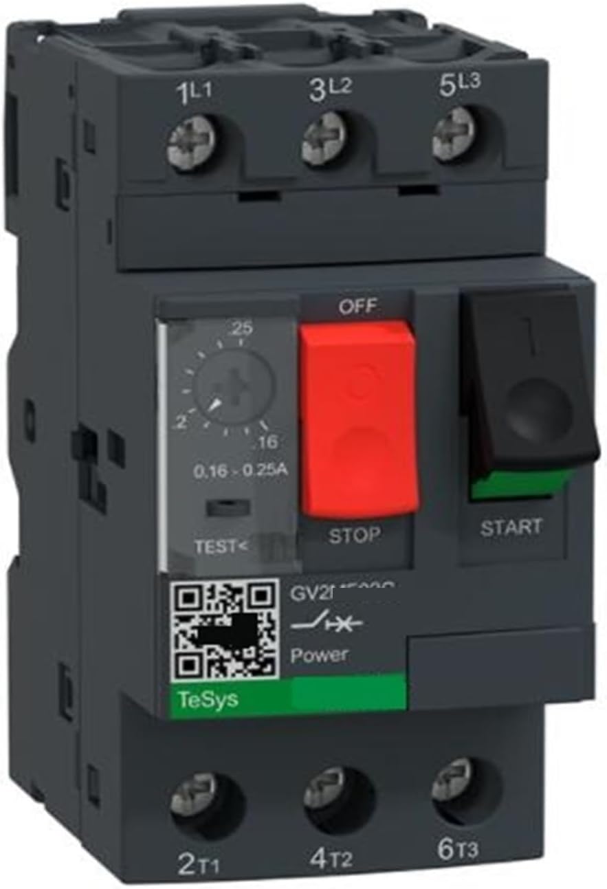 GV2ME02C GV2-ME02C Motor Circuit Breaker, GV2, 3P, 0.16-0.25 A, Thermal Magnetic