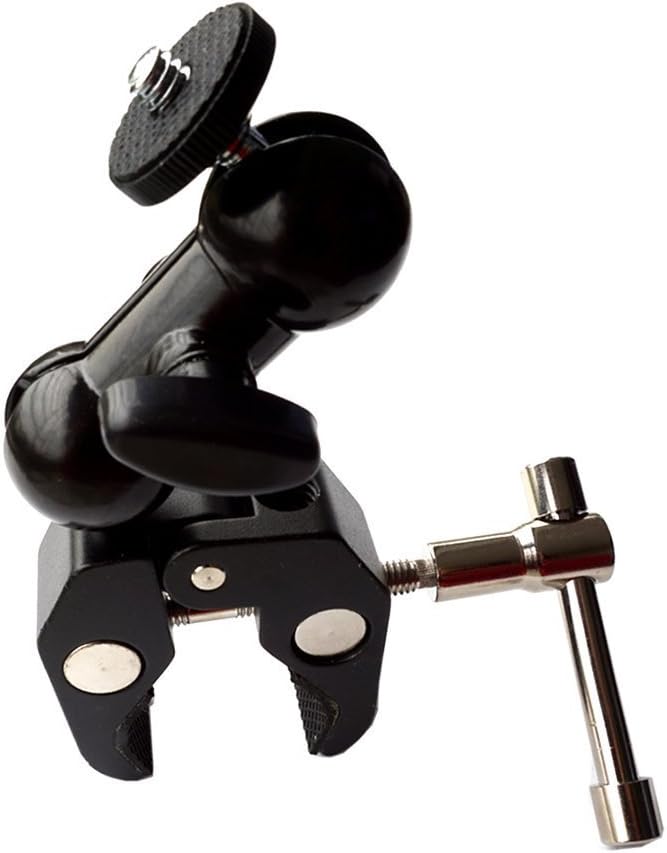 Magic Arm Super Clamp Mount 360 Degree Articulation Ball Head with Super Clamp for DSLR Camera Rig, LCD Monitor, DV Monitor, LED Lights, Flash Light, DJI Gimbal,FreeFly Gimbal-666