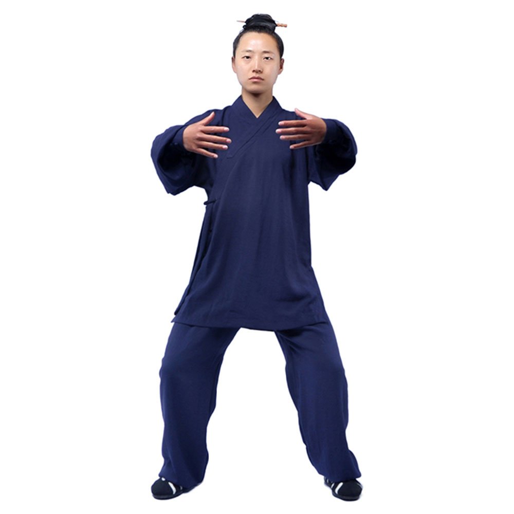 Tai Chi Uniform Anzug – Chinesische Kampfkunst Kung Fu Wing Chun Shaolin Trainingsanzug Unisex Taoistische Dao Kleidung Jacke Hose – Hanf