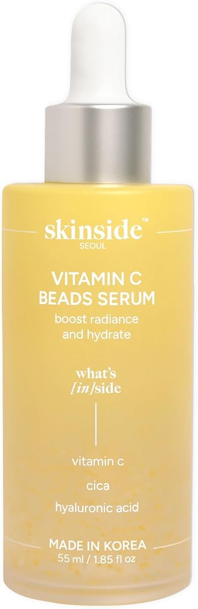 Vitamin C Serum – Korean Serum with Cica & HA (1.85 fl oz) | Ascorbyl Palmitate Vit C beads + 4-type HA + 4-molecule Cica · Paraben-free · Silicone-free · Gel texture