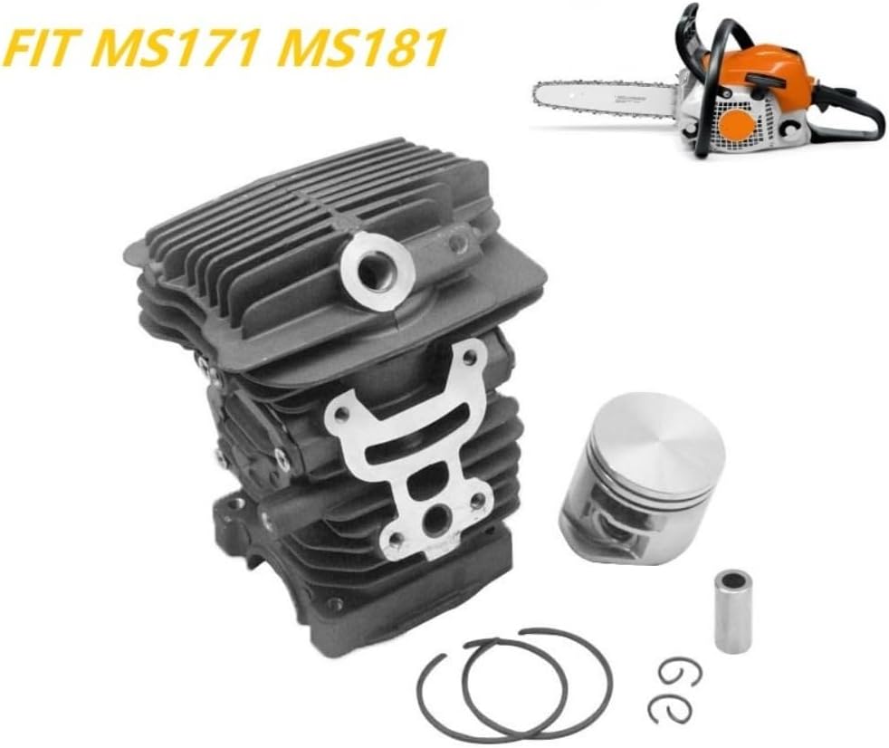 38mm Cylinder Piston Ring Pin Clips Kit Compatible with STI MS171 MS181 181 MS181C Chainsaw Replace 1139 020 1201