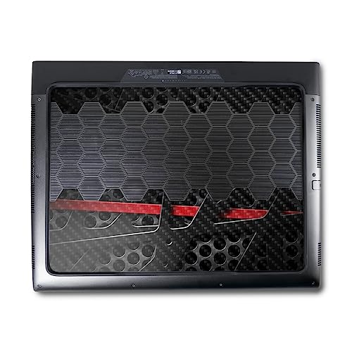 Image of MightySkins Carbon Fiber Skin Compatible with Alienware M18 R1 (2023) Full Wrap Kit - Tech Web | Protective, Durable Textured Carbon Fiber Finish | Easy to Apply & Change Styles | Made in The USA
