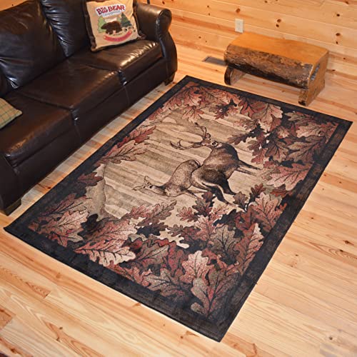 Tapete Mayberry Rug Rustic Lodge 27" x 91" negro miniatura 2
