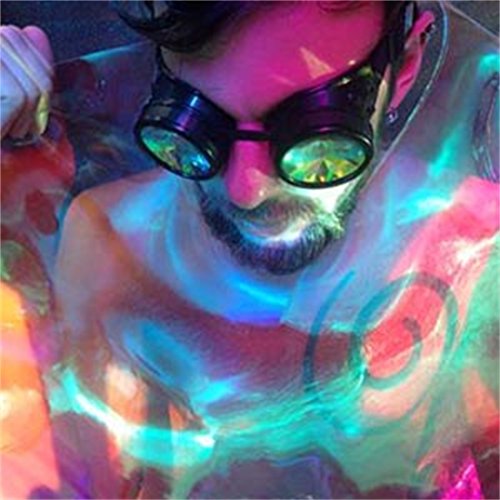 Image of 3-5 Days Delivery Kaleidoscope Rave Rainbow Crystal Lenses Steampunk Goggles