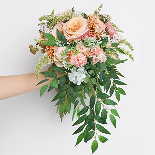 Cewor 16Pcs Italian Ruscus Greenery Stems, 27.6In Artificial Green Leaf Garland Vines Hanging Spray For Wedding Arch Bouquet Filler Table Centerpieces Home Decor #TOP2