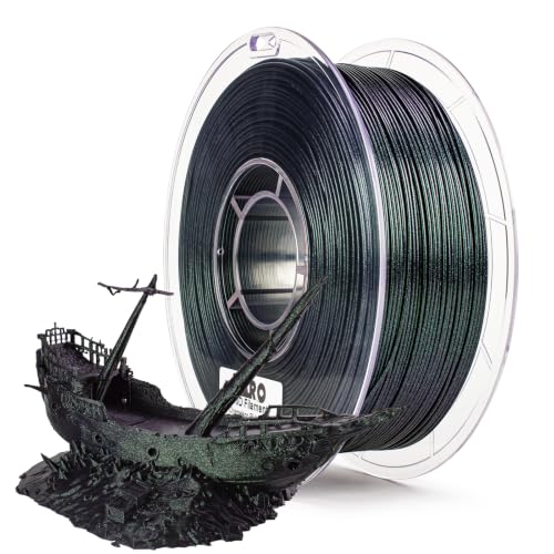 Image of ZIRO Glitter PLA Filament 1.75mm, Chameleon Series, Fir Green Luster