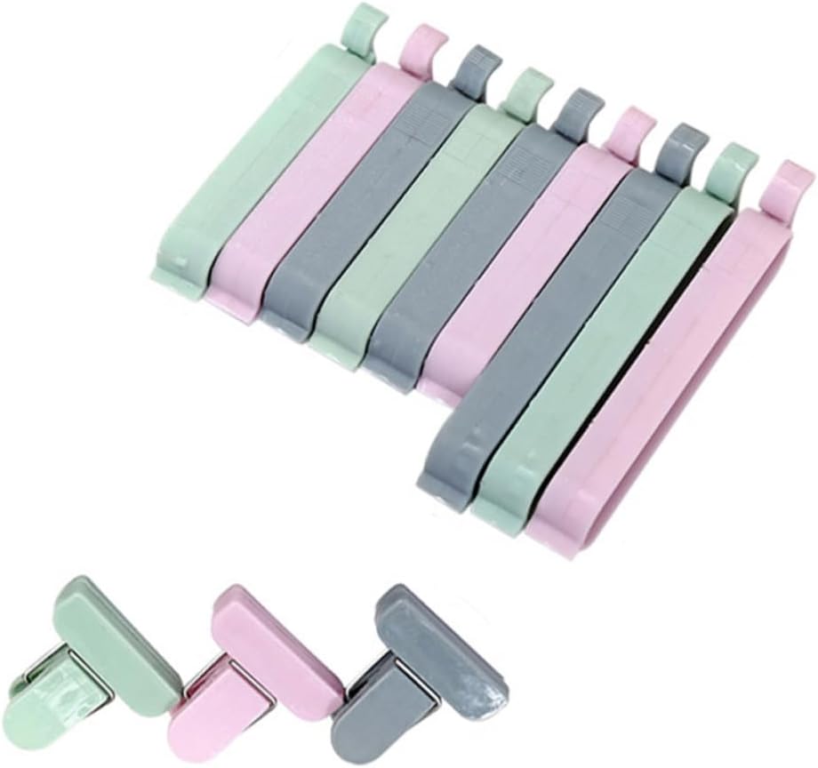 Kitchen Bag Sealer 12 Pcs Plastic Food Bag Clips for Chips Salad Bread Fresh Storage Sealing Tool Kitchen Bag Sealer 12 Pcs Plastic Food Bag Clips for Chips Salad Bread Fresh Storage Sealing Tool