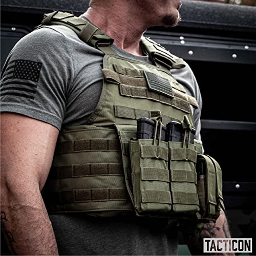 Battlevest Fully Adjustable Tactical Vest | Combat Veteran Owned Company |Breathable 3D Mesh Liner (Od Green) #TOP5