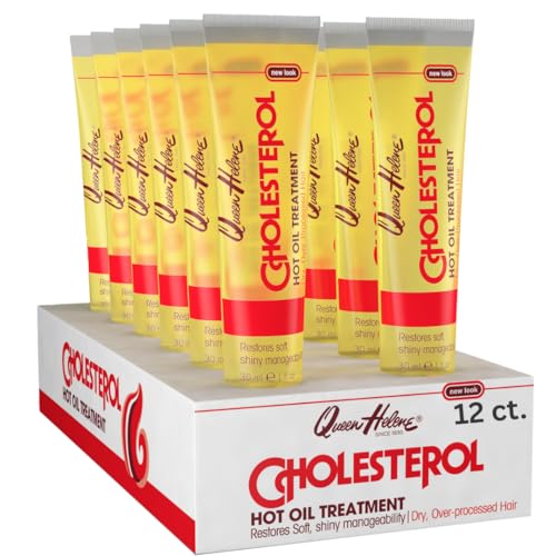 Queen Helene Cholesterol Hot Oil Treatment for Dry, Over-Processed Hair, Restores Soft, Shiny...