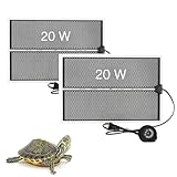 bangminda 2 Piezas Mantas Termicas Reptiles Manta Termica Terrario con Control de Temperatura y Timer Estera Calefactora Ajustable Almohadilla Térmica para Reptiles Lagarto Tortuga (42x28 cm, 20 W)