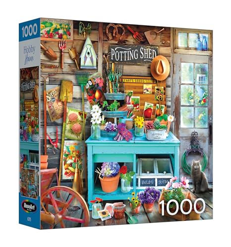 Image of Roseart - Hobby Haven - The Potting Shed - 1000 Piece Jigsaw Puzzle for Adults