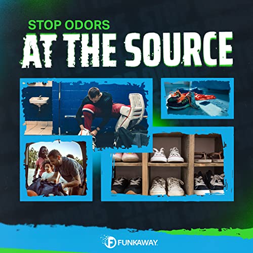 Image of FunkAway Odor Eliminator Spray for Shoes, Clothes and Gear, 3.4 oz., 12 Pack, Non-Aerosol; Mini Size for Travel, Ideal for Gym Bag, Purse, Locker or Suitcase