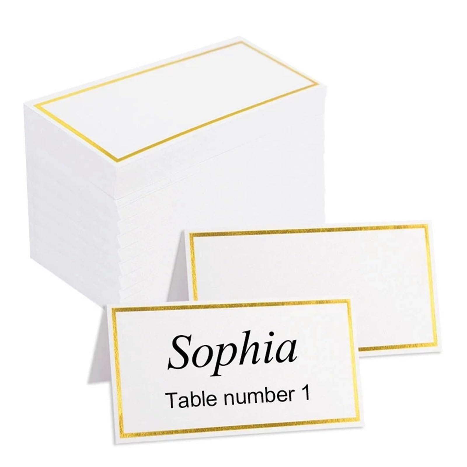 Hochzeitsplatzkarte 10–50 Stück Namens-Tischkarten for Hochzeiten, Sitzplätze, Nummernkarten, Tischdekoration, Party-Grußkarten(50pcs)