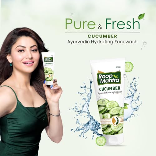 Image of Roop Mantra Cucumber Face Wash For Dry Skin | Herbal Face Care For Hydrate And Moisturize Skin, Inflammation, And Improve Skin Tone| 115 Gm (Pack Of 2)