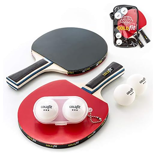 Set de Ping Pong de 2 Palas y 4 Pelotas de Tenis de Mesa con Funda Porta Raquetas y Estuche para Bolas de Regalo.