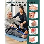 Trideer Stretch Straps with Loops, Non-Elastic Yoga Straps for Stretching, Durable Nylon Stretch Bands for Exercise Physical Therapy Flexibility, Yoga,Hamstring Leg Stretcher with Guidance - Image 5