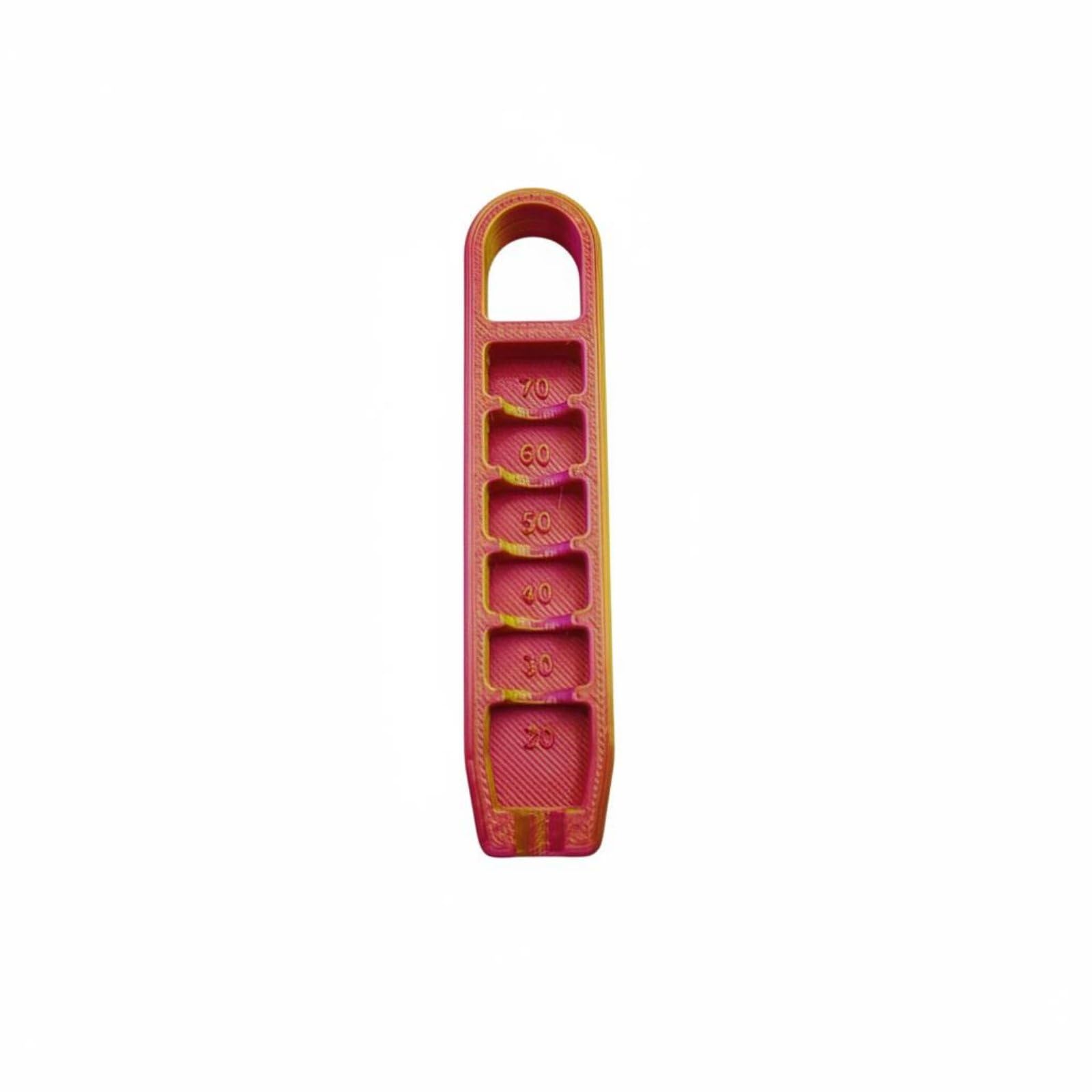 Gift Idea 3D Printed Golf Tee Holder Creative Design Golf Tee Elevator Decorative Sports Accessory 20-70 Mm Scale, Red Gold-image-27