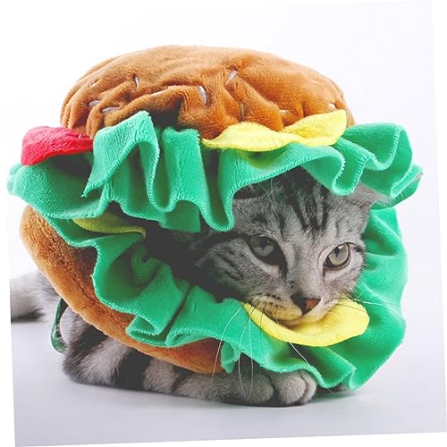 NOLITOY Chapéu De Hambúrguer Para Animais De Estimação De Carnaval Chapéu Decorativo Para Animais De