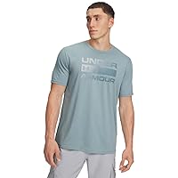 UA Team Issue Wordmark SS - Serpentina / / Jasper Blue - XL