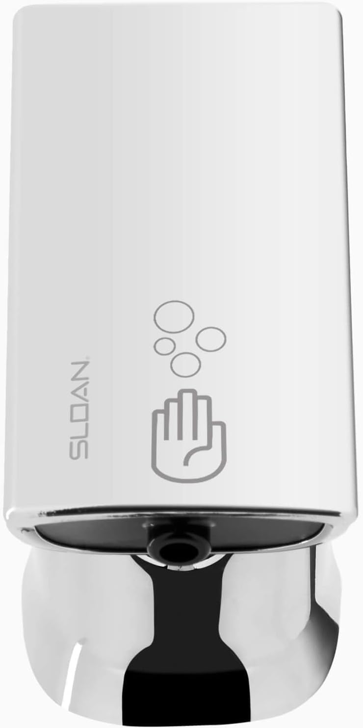 Sloan ESD-400, Deck-Mounted Sensor Activated Electric Foam Soap Dispenser, Polished Chrome Finish, Mounting Hardware Included, Modular One-Piece Construction, 3346080