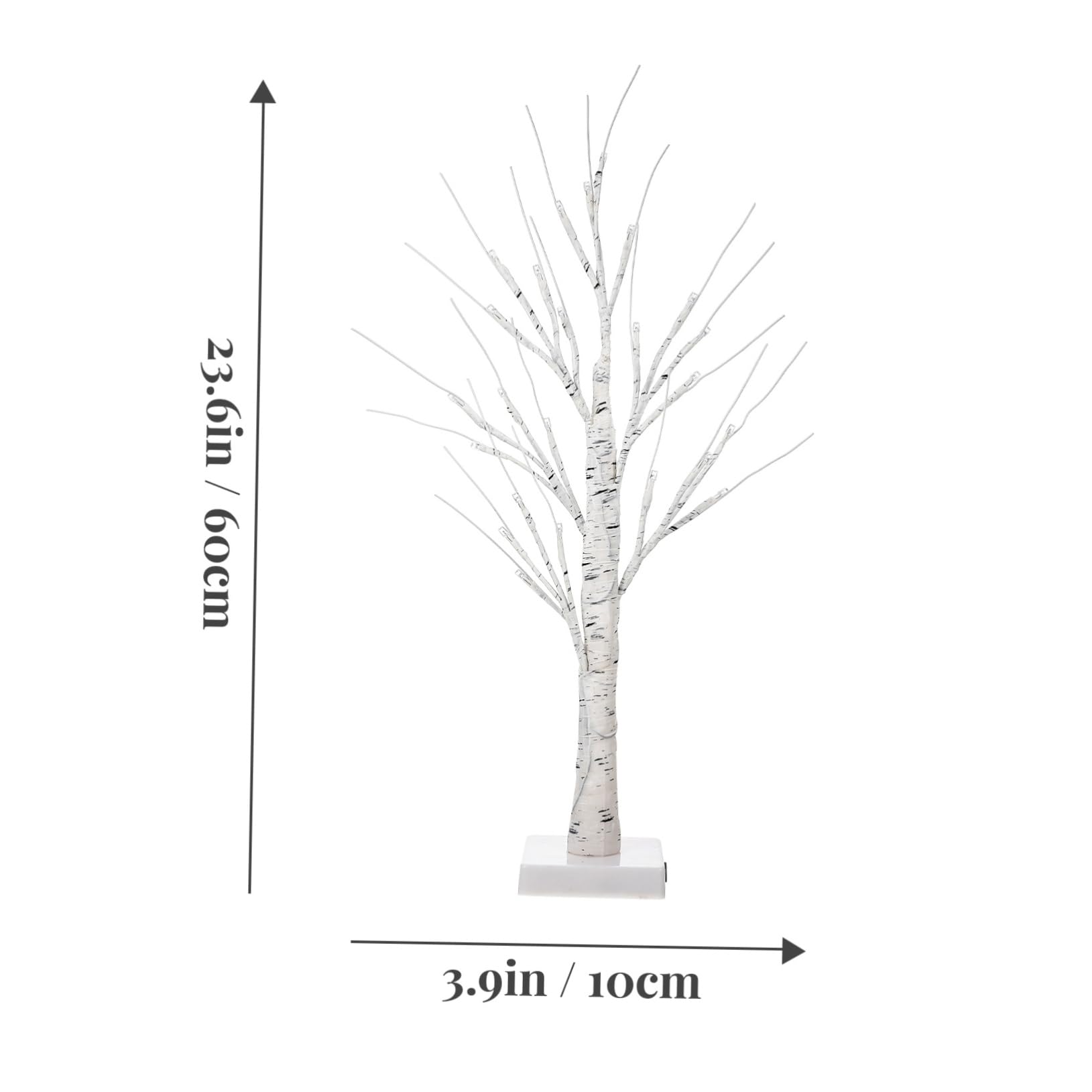 Veemoon Lighted Birch Tree LED Night Light Warm White Decoration for Home Bedroom Office Elegant Festival Tree Lamp Battery Design for Versatile Use