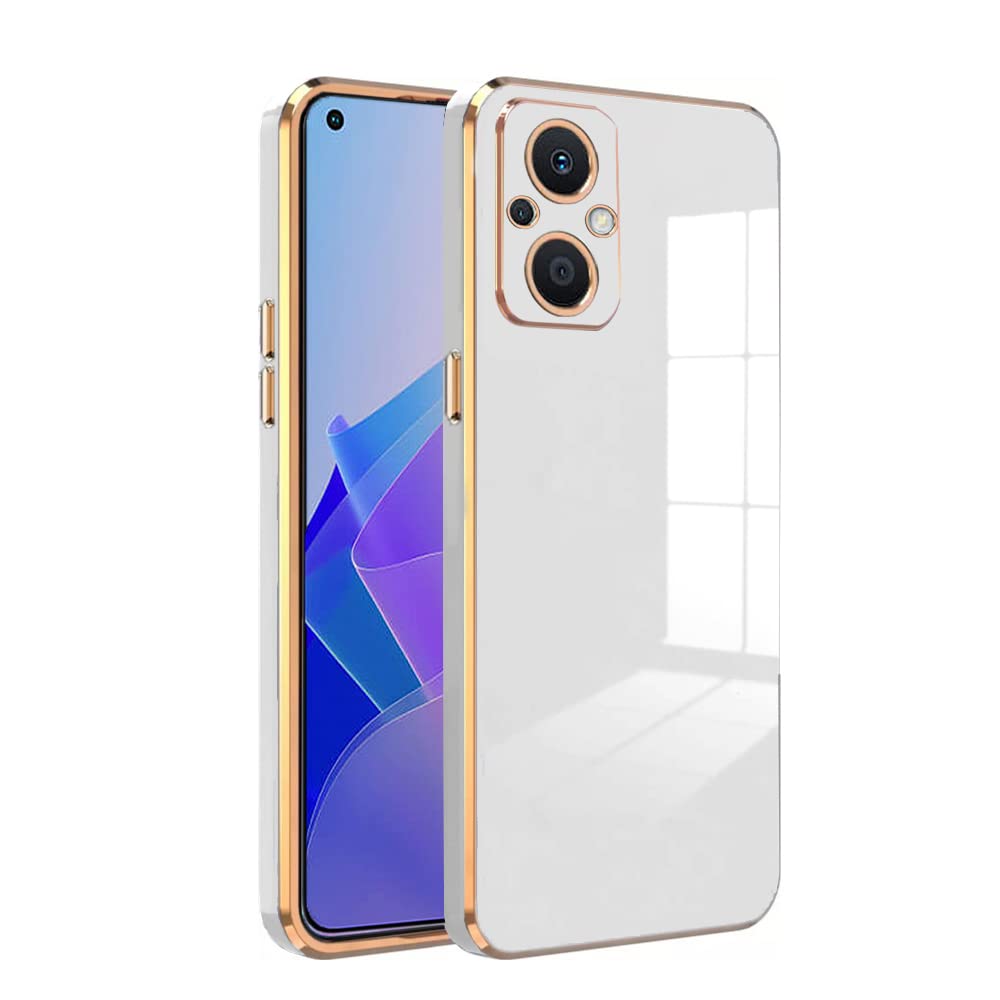 KARWAN®️ Luxury 6D Chrome Back Cover Case Compatible for Oppo F21 Pro 5G |Slim Shockproof Soft TPU | Raised Lips Protection | Camera Protection | Stylish Back Case and Cover |-White (B0BGF1VY6Q) Amazon Price History, Amazon Price Tracker