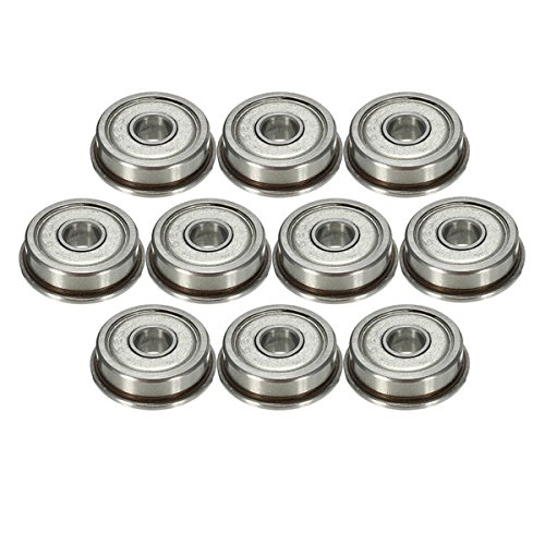 10pcs F625ZZ 5x16x5mm Flange Ball Bearings