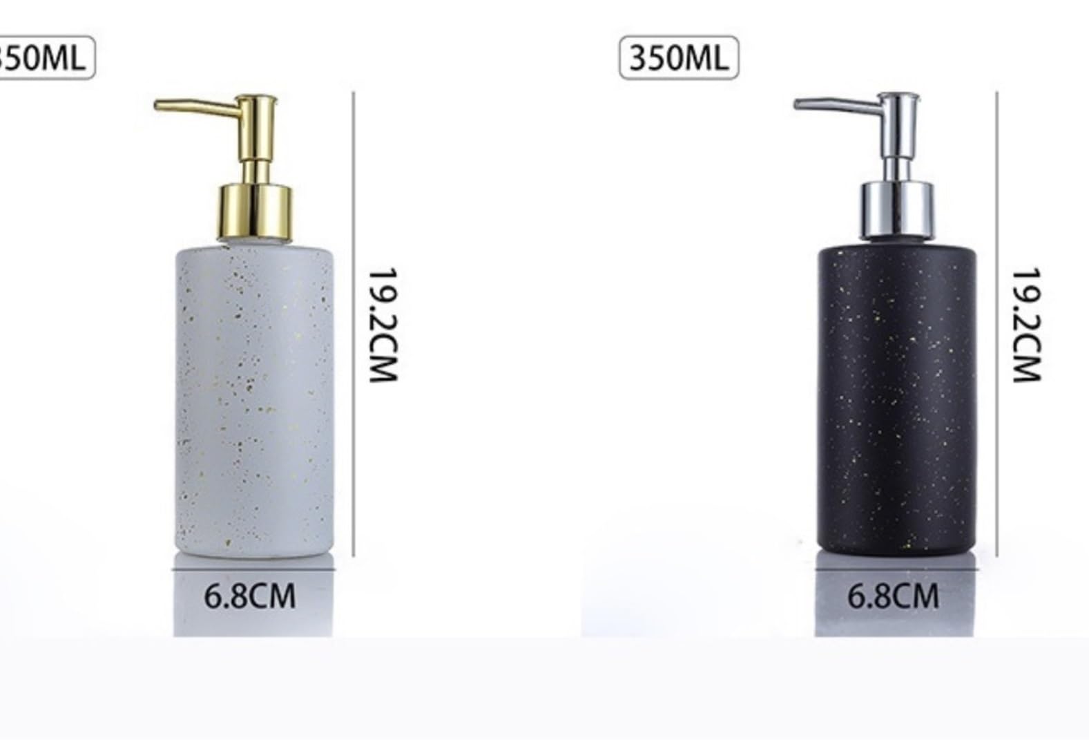 Dispensadores De Loción Jabón Dispensador De Jabón Y Loción De Cerámica con Bomba para Baño, Oficina, Botella De Líquido
