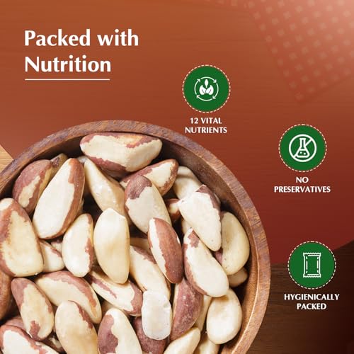 Image of Amazon Brand - Vedaka Brazil Nuts | 250 g | Rich Flavour | No Artificial Colours & Preservatives
