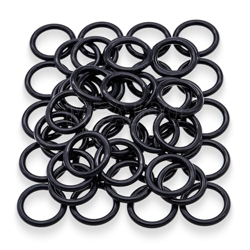 Image of 50PCS 11105 O-Ring, OEM Size Nitrile Rubber Seal, Compatible with V-Twin Cruiser & Touring Style Motorcycles - Engine, Transmission & Primary Drive - Leak Proof & Vibration Resistant (Black)