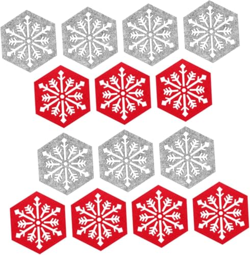 Zempertoopa Weihnacht Weihnachtliche Schneeflocken Untersetzer...