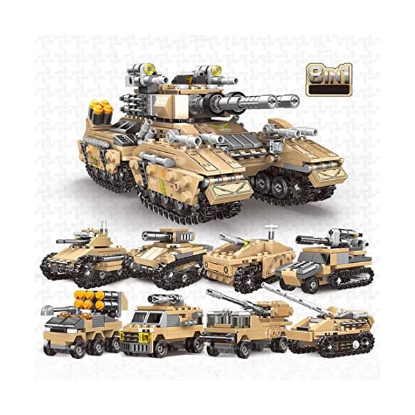 VPPI Technik Panzer Bausteine, Kaiserlicher Tank Modellbausatz Panzer, Militär Panzer Bausatz Klemmbausteine…