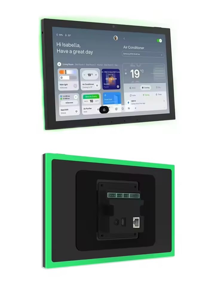 JEESTON 10.1' POE Smart Home Touch Panel Touchscreen, Android 14 Wall Controller, 4GB+64GB, WiFi 6E,...