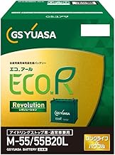 GS Yuasa ER M-55 / 55B20L ECO.R Revolution Japanese Car Battery Compatible with Idling Stop Cars GS YUASA 2025 Model