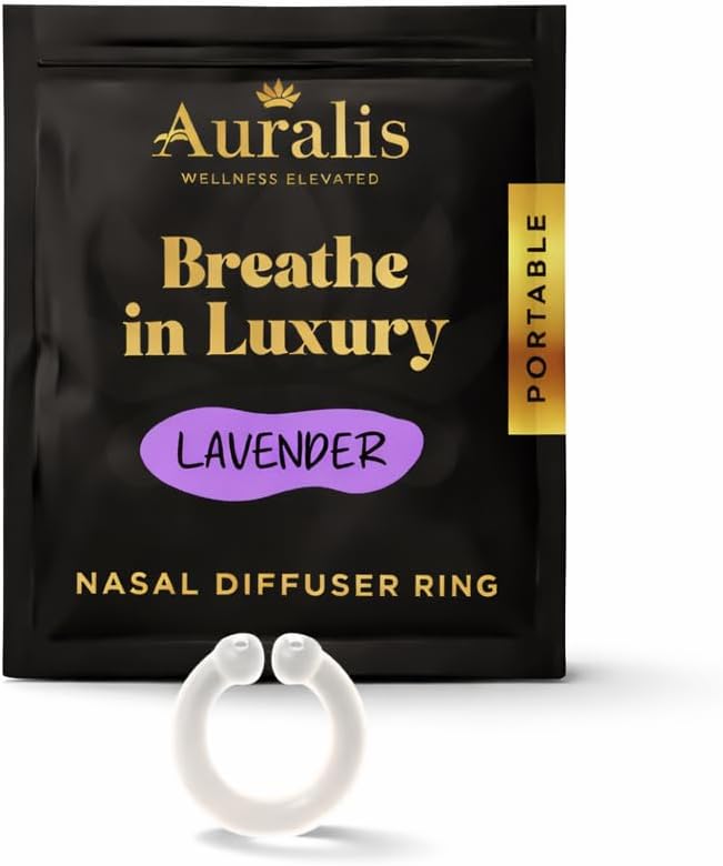 Amazon.com: Auralis Essential Ring – Lavender Wearable Nasal Diffuser ...