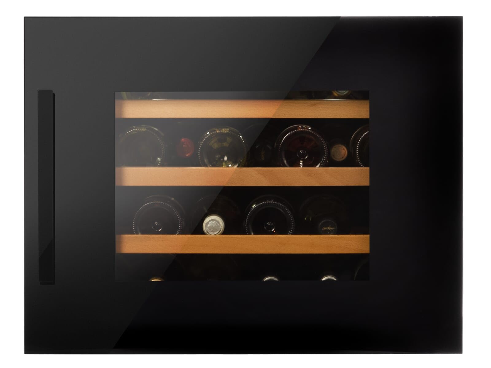 Amica WK 341 200 S Einbau-Weinkühlschrank, VinoOptima System, 24 Flaschen, Schwarz